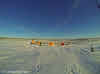 Arctic Canada Inuvik Winter Camping Tundra Dog Sledding // Our campsite on the Arctic tundra
