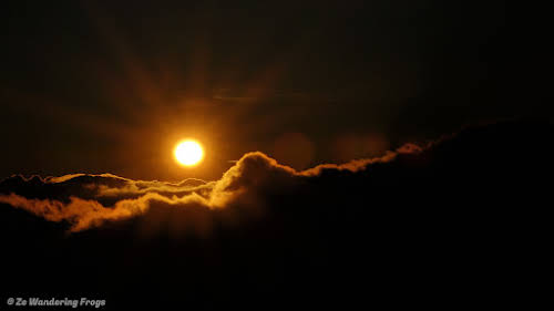 Hiking Kelimutu National Park at Sunrise // Sunrise over the clouds