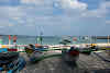 Indonesia. Bali Cooking Class. Fishermen boats by the Jimbaran Fish Market