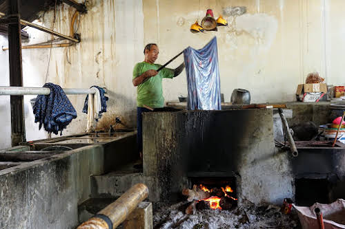 Indonesia. Crafts . Batik Sheet Tainting