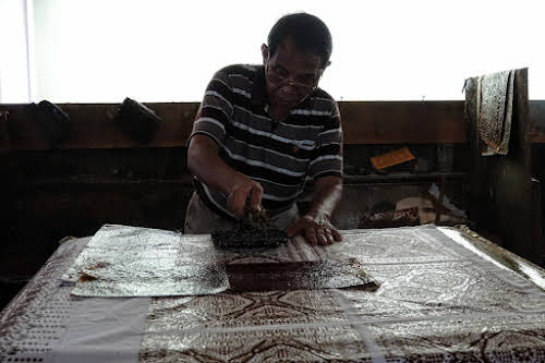 Indonesia. Crafts . Batik Stamping