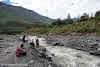 Indonesia. A Guide to Baliem Valley Trekking. Crossing Rivers and Landslide Areas