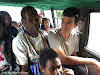 Indonesia. Papua Baliem Valley Trekking Planning. Sharing a Bemo with the locals