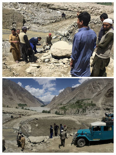 Is Pakistan Safe to Travel? Experience Sharing on Why Travel to Pakistan // Our driver Jamil trying to clear the road on the way to Hushe