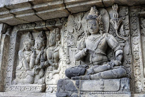 Pinterest. Indonesia Crafts. Stone Statues at Prambanan Temple, Yogyarkata