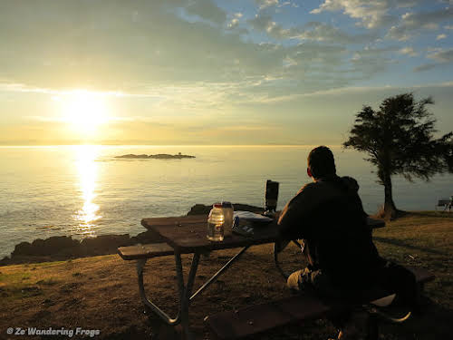 San Juan Islands Things to Do and Itinerary during your Washington State trip // Sunset over San Juan Island Campground