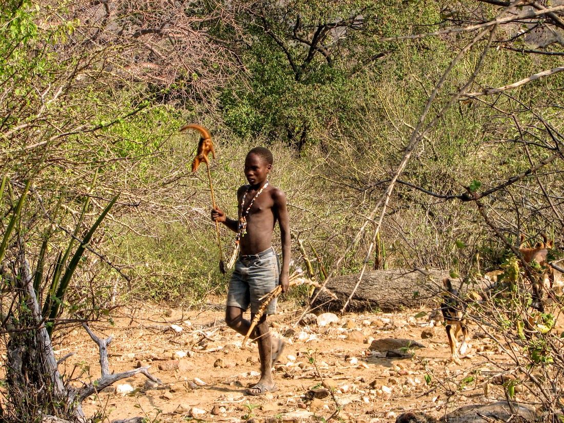 Kid with mongoose