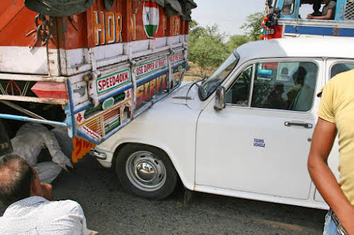 Travel Horror Stories When Travel Goes Wrong // Car Crash in India Photo Our Overseas Adventures